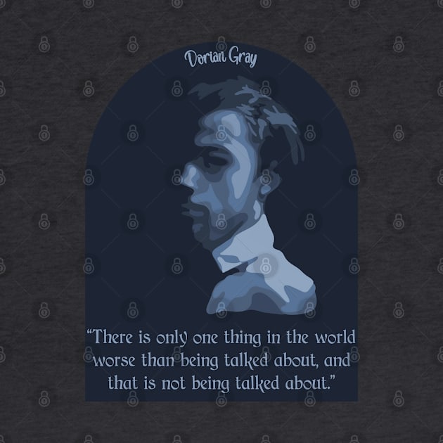 Dorian Gray Portrait and Quote by Slightly Unhinged